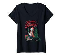 Donna Disney The Nightmare Before Christmas Sally Haunted Holidays Maglietta con Collo a V
