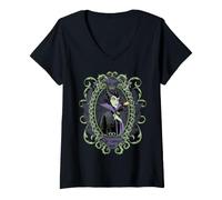Donna Disney Villains Apothecary Maleficent Dreamless Sleep Elixir Maglietta con Collo a V