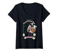 Donna Disney Villains Fresh Baked Pie Maglietta con Collo a V