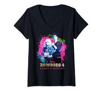 Donna Disney ZOMBIES 4: Dawn of the Vampires Movie Zed & Addison Maglietta con Collo a V