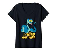 Donna Disney Zootopia 2 Gary De'Snake It's Wild Out Here Snake Maglietta con Collo a V