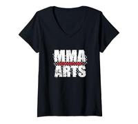 Donna Diversità di Arti Marziali Miste MMA Maglietta con Collo a V
