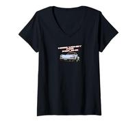 Donna Divertente abbigliamento per appassionati di auto - "Need Money for Por_che" Maglietta con Collo a V