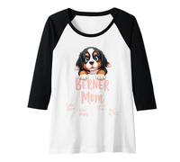 Donna Divertente Berner Mamma Cane Bernese Montagna Mama Humor Citazione Maglia con Maniche Raglan