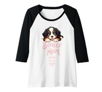 Donna Divertente Berner Mamma Cane Bernese Montagna Mama Humor Citazione Maglia con Maniche Raglan