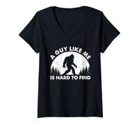 Donna Divertente Bigfoot Un Ragazzo Come Me è Difficile da Trovare Umorismo Sasquatch Maglietta con Collo a V