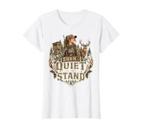 Donna Divertente Caccia Tranquillo nel Stand Deer Hunter Maglietta