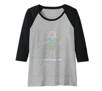 Donna Divertente Corda da Salto da Donna per Saltare Maglia con Maniche Raglan
