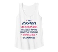 Donna Divertente Educatrice Donna Collega Straordinaria Educatrice Canotta
