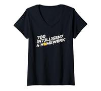 Donna Divertente Gioco codice intelligenza Tee Intelligente Bambini Regalo compiti Maglietta con Collo a V