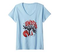 Donna Divertente Horror Artwork - Undead Ancora Maglietta con Collo a V