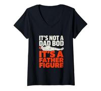 Donna Divertente Irs Not Dad Bod Its Father Figure Dicendo Maglietta con Collo a V