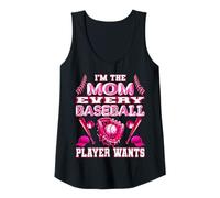 Donna Divertente maglietta sportiva con scritta in inglese "I'm the mom every baseball player wants" Canotta
