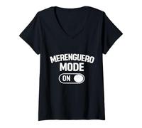 Donna Divertente Merengue Ballerino Merenguero Maglietta con Collo a V