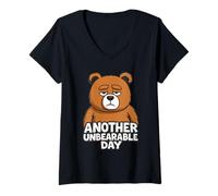 Donna Divertente Orso Bruno Un Altro Regalo insopportabile per Uomini, Donne e Bambini Maglietta con Collo a V