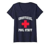 Donna Divertente personale non ufficiale della piscina Gym Bros Vacay Swim Cruise Maglietta con Collo a V