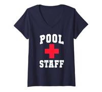 Donna Divertente PERSONALE PISCINA Tutte le ragazze Scuba Swim Trip Cruising Vacanza Maglietta con Collo a V