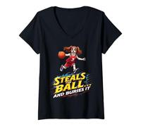 Donna Divertente regalo per cane Cavalier King Charles Spaniel Maglietta con Collo a V