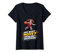 Donna Divertente regalo per cane Cavalier King Charles Spaniel Maglietta con Collo a V