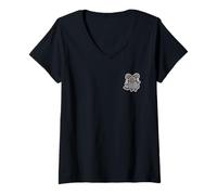 Donna Divertente Regalo per Ragazze, Ragazzi, Mamma, papà, Donne, Uomini, Bambini, Topi Maglietta con Collo a V