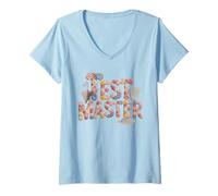 Donna Divertente Test Master Bruh Ela STEM Ready Cottagecore Maglietta con Collo a V