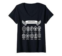 Donna divinità egizie antiche Egitto Mitologia divinità Maglietta con Collo a V