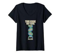 Donna Dna Double Helix 1953 Il codice della Vita Maglietta con Collo a V