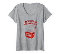 Donna Do Not Hate Me Because I’m Little Cooler Humor Funny Saying Maglietta con Collo a V