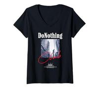 Donna Do Nothing Club Outfit - Aesthetic Racing Clothes Maglietta con Collo a V