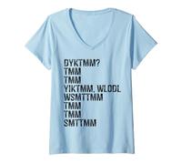 Donna Do You Know The Muffin Man DYKTMM Vintage Nostalgia Wordplay Maglietta con Collo a V