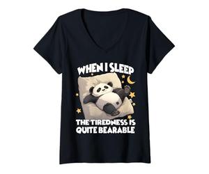Donna Dolce Pigiama a Forma di Panda: la Maglietta Perfetta per i Maglietta con Collo a V