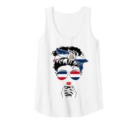 Donna Dominican Coffee - Stampa Bandiera della Repubblica Dominicana Canotta
