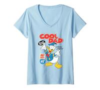 Donna Donald Duck Daddy Cool Festa del papà Maglietta con Collo a V