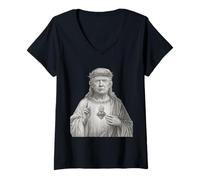 Donna Donald Trump nel ruolo di Gesù - Fede e patriottismo per i cristiani Maglietta con Collo a V