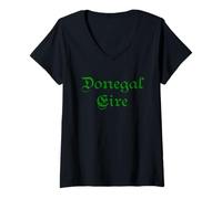 Donna Donegal Eire Donegal Irlanda Maglietta con Collo a V