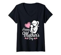 Donna Donna Felice Festa Della Mamma Abbigliamento Per Mamma Mamma Mamma Maglietta con Collo a V