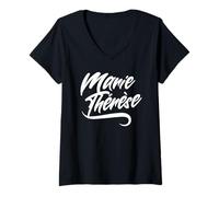 Donna donna ragazze Idea regalo divertente umorismo nome Marie Therese Maglietta con Collo a V