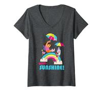 Donna Dora The Explorer Hola Sunshine! Maglietta con Collo a V