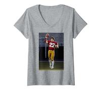 Donna Doug Flutie Boston College Football NFL Michael Grecco Maglietta con Collo a V