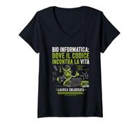 Donna Dove Il codice incontra la Vita Maglietta con Collo a V
