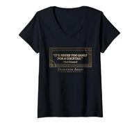 Donna Downton Abbey: The Grand Finale Get A Wiggle On Maglietta con Collo a V