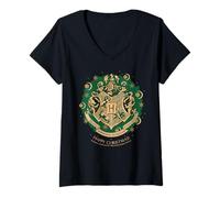 Donna Draco Dormiens Hogwarts Happy Christmas Magic Maglietta con Collo a V