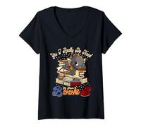 Donna Dragon Book Lover Yes I Really Do Need all These Books Nerds Maglietta con Collo a V