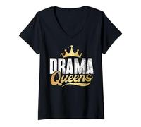 Donna Drama Queens Sorella Maglietta con Collo a V