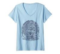Donna Dream Weaver Antica Saggezza Sogni di Cristallo Mistico Maglietta con Collo a V