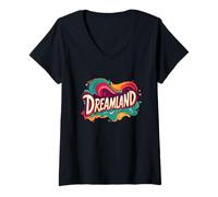Donna Dreamland attende un viaggio tranquillo Maglietta con Collo a V