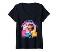 Donna DreamWorks Gabby’s Dollhouse Next Stop Second Grade Maglietta con Collo a V