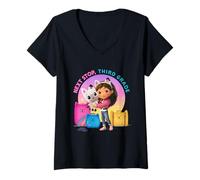 Donna DreamWorks Gabby’s Dollhouse Next Stop Third Grade Maglietta con Collo a V