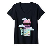 Donna DreamWorks Gabby’s Dollhouse Ready for Kindergarten Maglietta con Collo a V