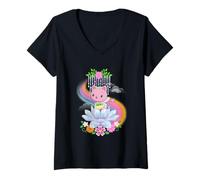 Donna DreamWorks Gabby’s Dollhouse The Movie Kitty Fairy Bloom Maglietta con Collo a V